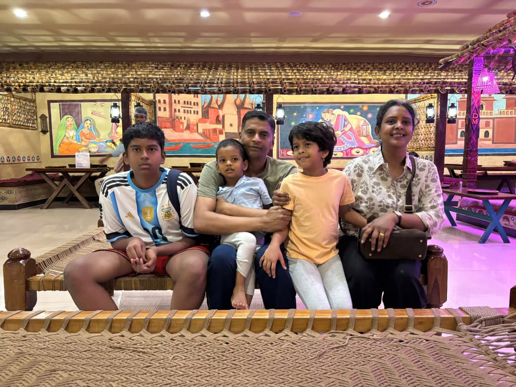 A family enjoying a cultural stop during their GOFERS journey