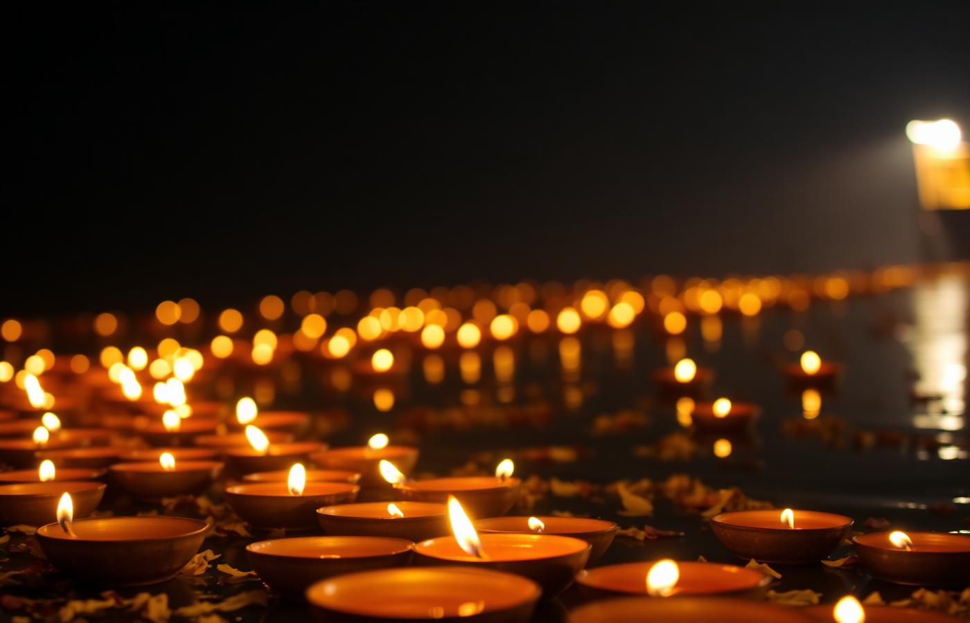 Diyas on the Sacred River